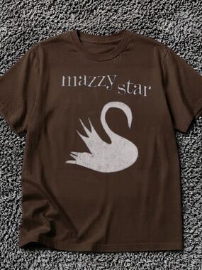 Gildan Brown Mazzy Star Swan Graphic Tee